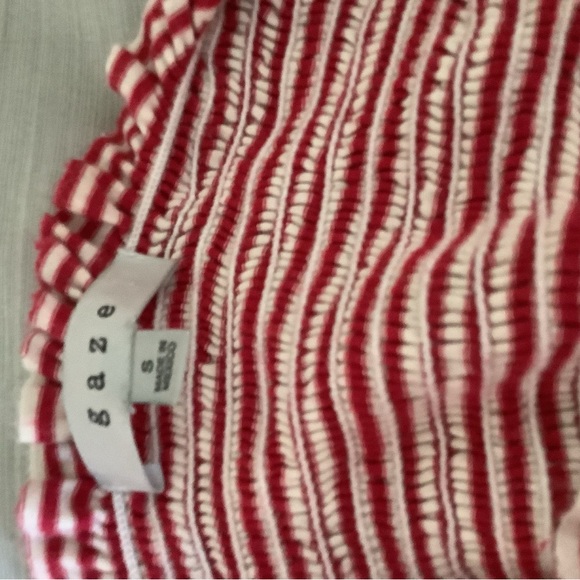 Red and white tube top - Picture 2 of 3